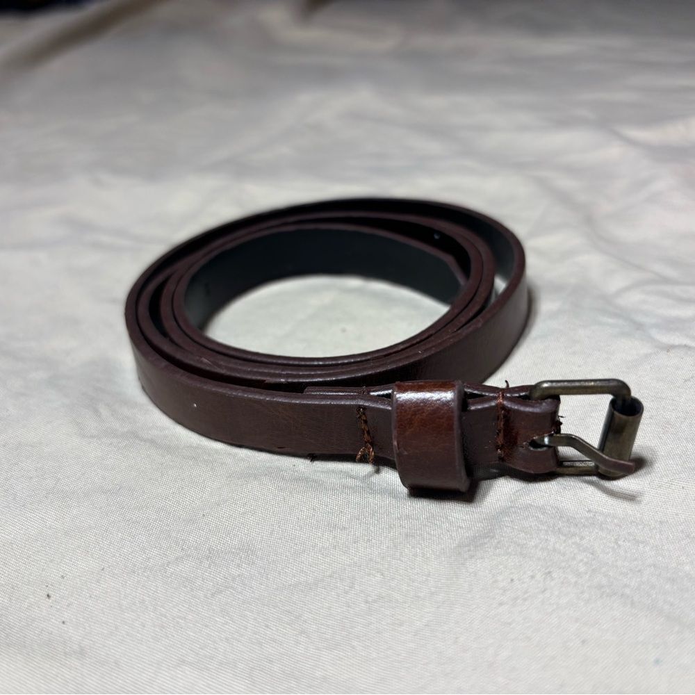 Women’s 1/2” Wide Brown Belt Gold Tone Buckle Size 36” EPC